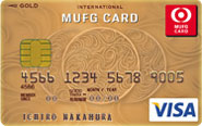 MUFG�J�[�h �S�[���hVISA�̌���